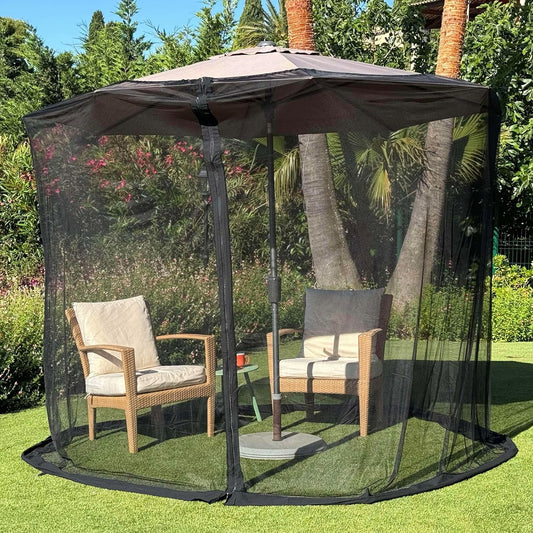 Mosquito Net for Umbrella 11 FT | Large Sizes & Fabric Designed for Outdoors | Insect House Screen