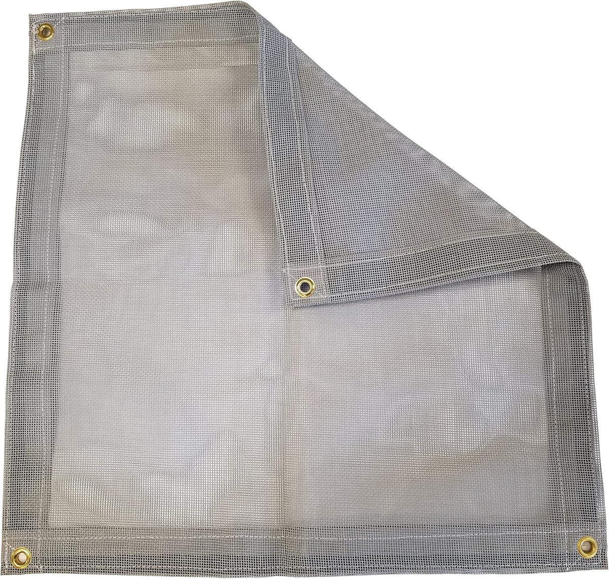 10 Ft. x 50 Ft. Gray 10 Oz. Vinyl Coated Mesh Tarp