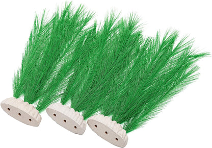 BEGONDIS 3Pcs Aquarium Decorations Fish Tank Artificial Green Water Plants Made of Silk Fabrics