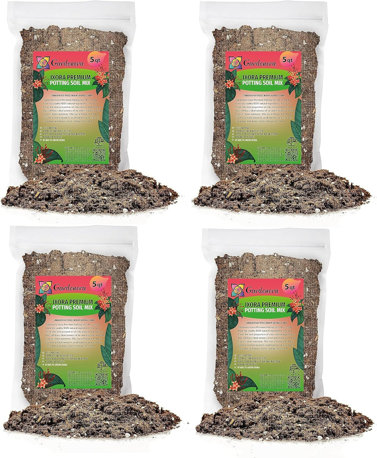 Gardenera Ixora Plant Potting Mix - Unlock Robust Growth and Stunning Flowers with Our