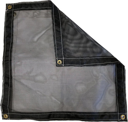 12 Ft. x 50 Ft. Black 10 Oz. Vinyl Coated Mesh Tarp