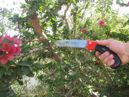 TABOR TOOLS Pruning Saw with Sheath, 10 Inch Hand Saw with Straight Blade and Holster, Suitable for