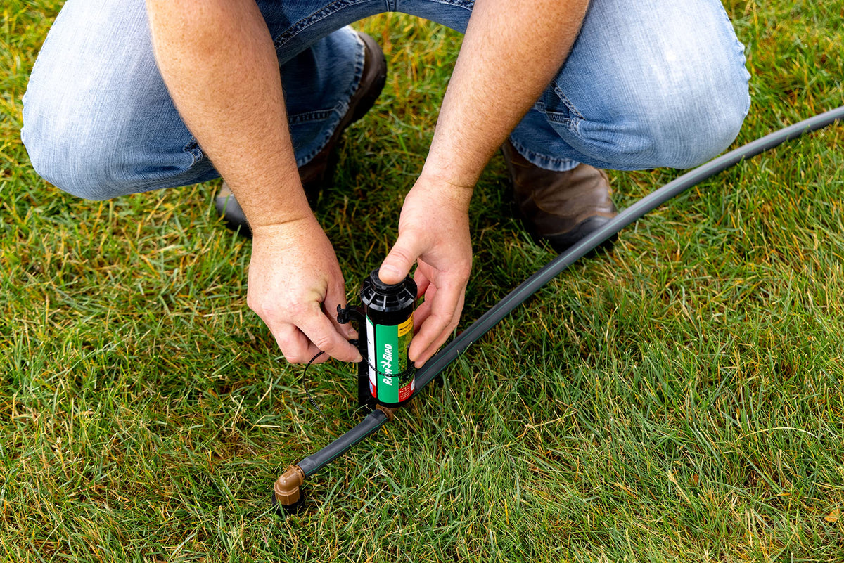 Rain Bird 32HE In-Ground Pro Rotor Pop-up Sprinkler System Kit with Click-N-Go Garden Hose