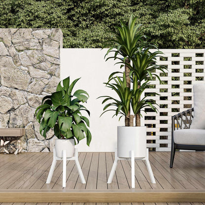 Adjustable Plant Stands Set of 2, Metal Modern Small Plant Holder, Heavy Duty Stable Flower Holder