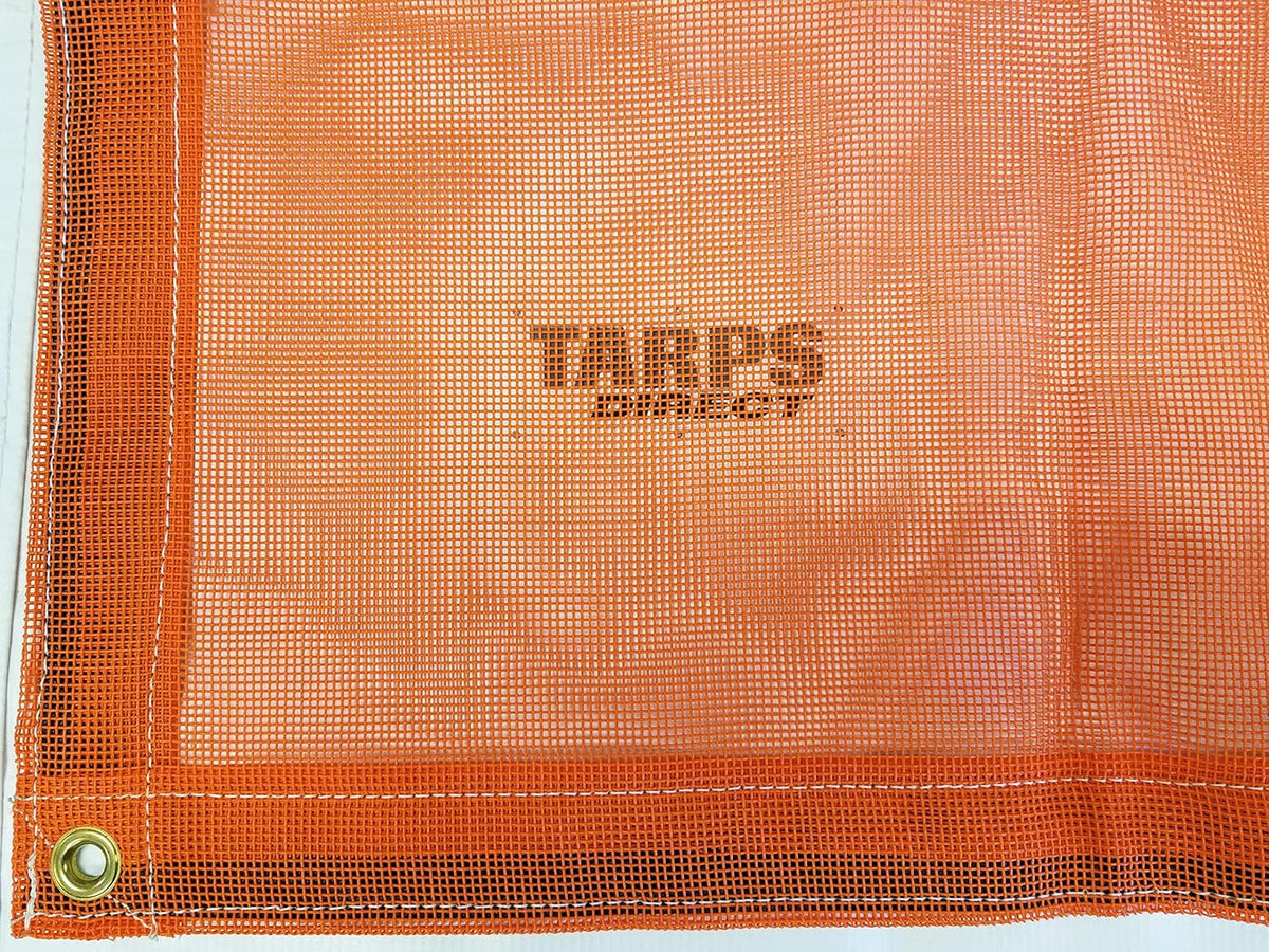 10 Ft. x 46 Ft. Orange 10 Oz. Vinyl Coated Mesh Tarp
