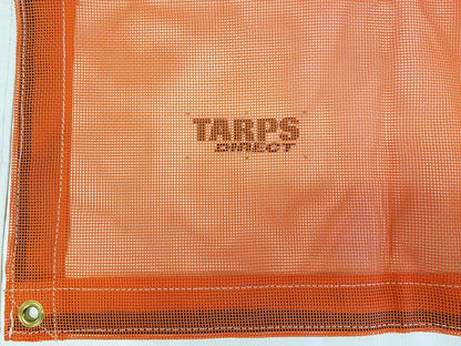 12 Ft. x 14 Ft. Orange 10 Oz. Vinyl Coated Mesh Tarp
