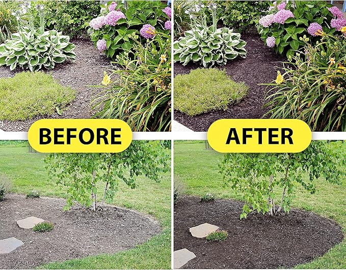MulchWorx Black Mulch Color Concentrate- Quart - Treats 2,800 Sq. Ft. - Pure Midnight Black Mulch